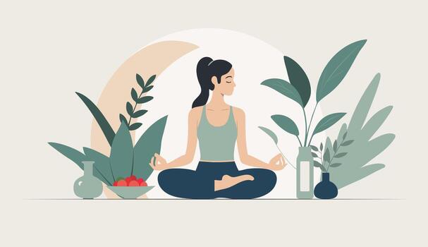 Mindful energy balance illustration